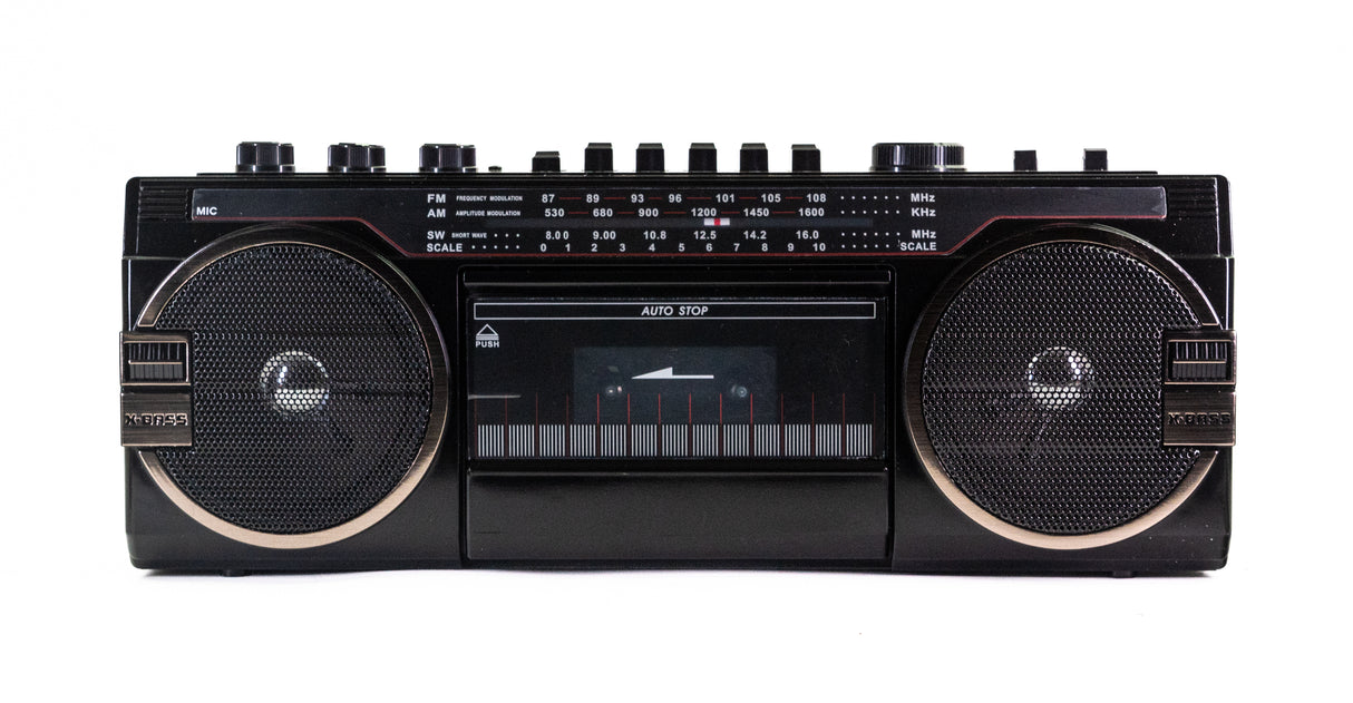 Studio 57 - Kassetteafspiller m. FM & Bluetooth, Sort + Kassettebånd