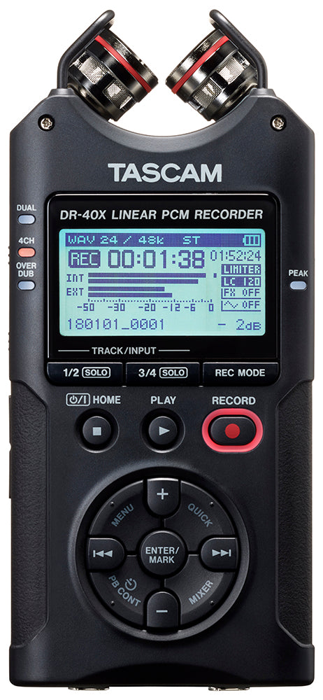 Tascam DR-40X håndholdt optager, diktafon