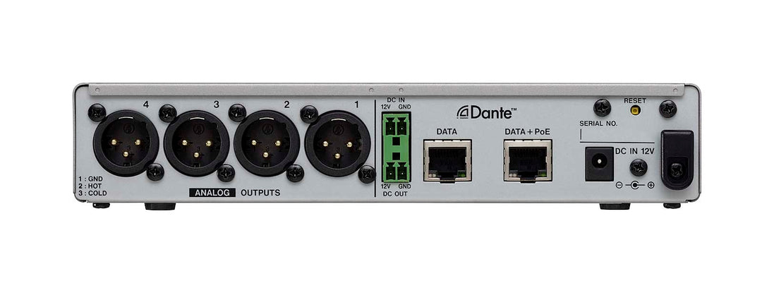 Tascam ML-4D OUT-X Analog Dante converter 4 kanaler, XLR