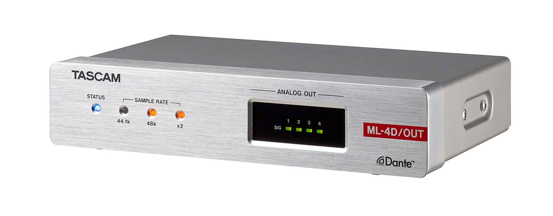 Tascam ML-4D OUT-X Analog Dante converter 4 kanaler, XLR
