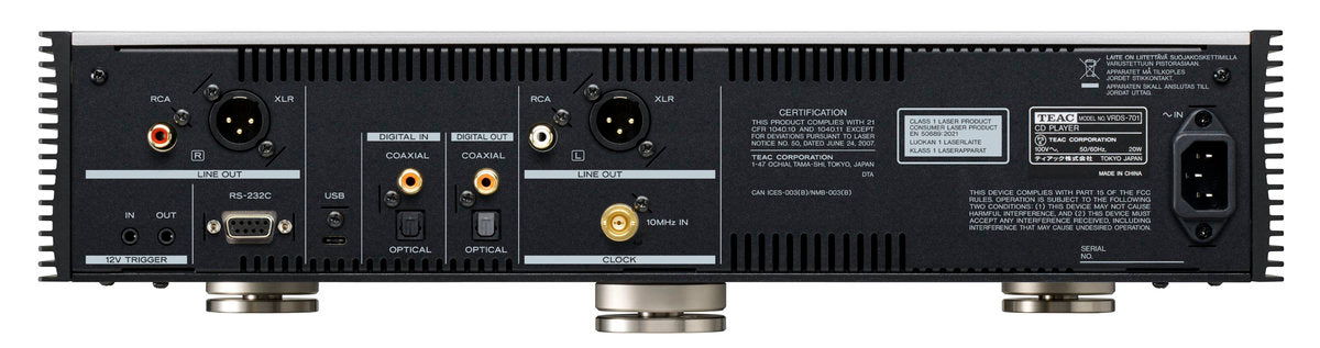 TEAC VRDS-701 CD Afspiller (Sølv)