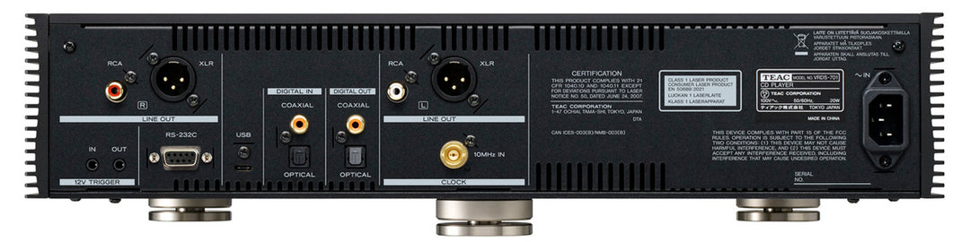 TEAC VRDS-701 CD Afspiller (Sort)