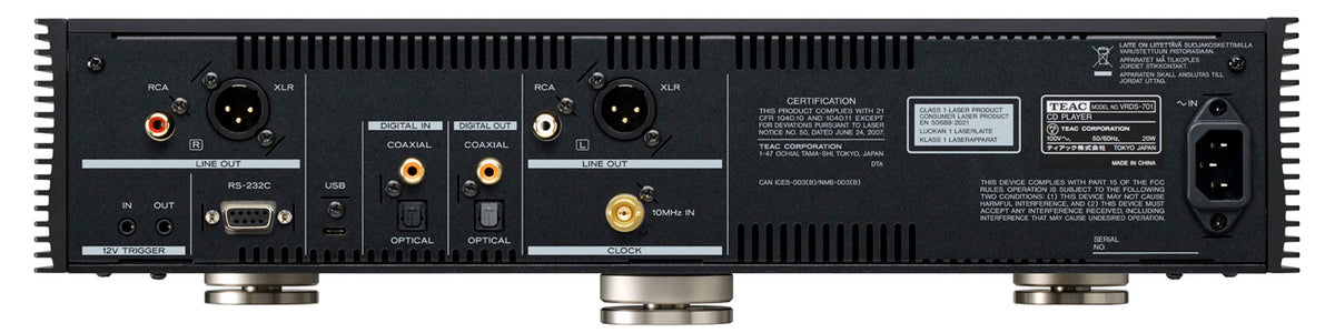 TEAC VRDS-701 CD Afspiller (Sort)