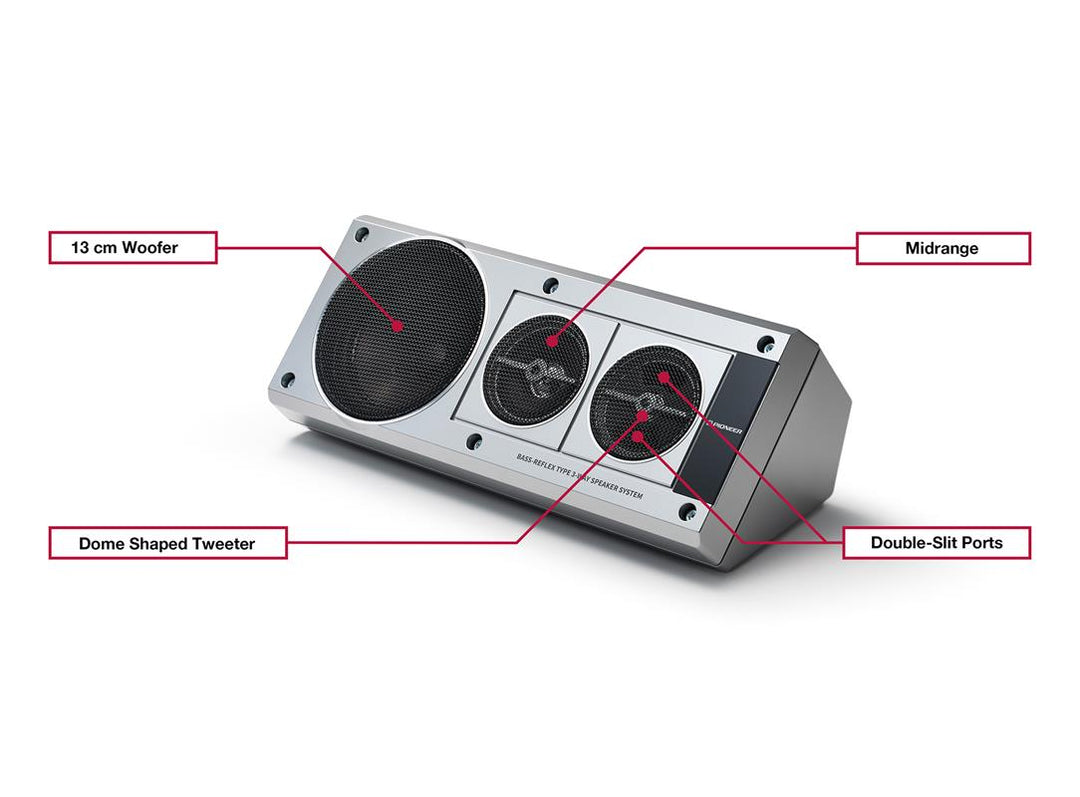 Pioneer TS-X40SXT Retro 3-vejs Hattehyldehøjttalere – 100W Max, 13 cm