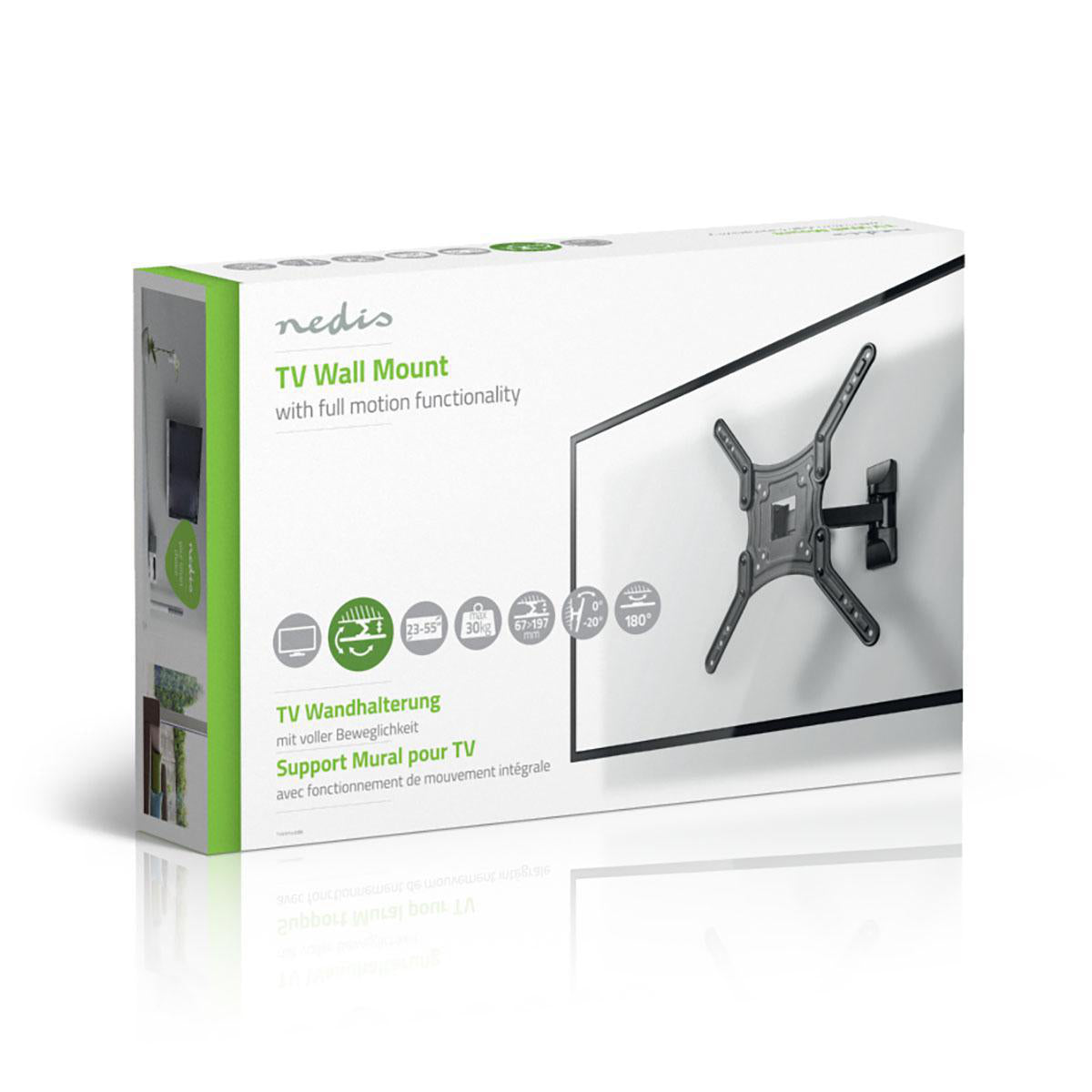 TV Ophæng Fuldt Bevægeligt m. 2 Drejepunkter (23-55", 30kg)