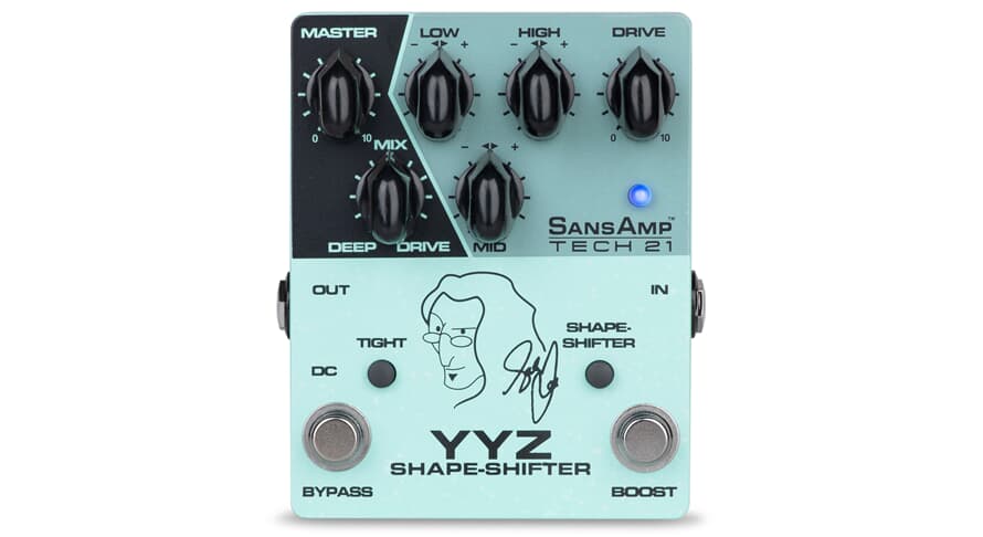 Tech 21 SansAmp YYZ Shape Shifter pedal, Geddy Lee