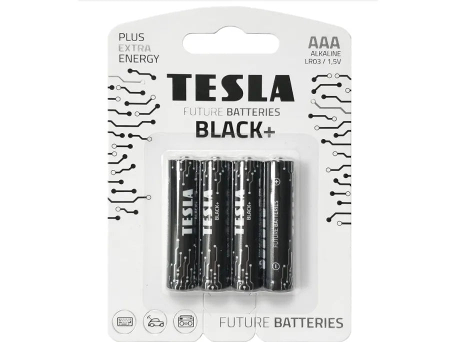 Tesla Black+ AAA Batterier (4 stk)