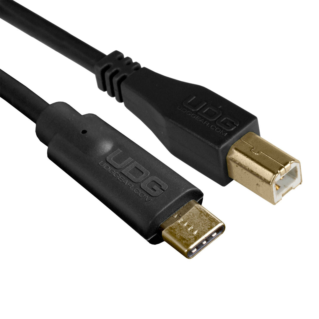 UDG Ultimate Audio Cable USB 2.0 C-B Sort Straight 1,5m