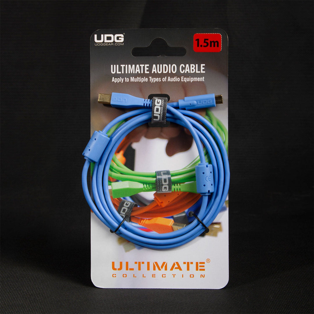 UDG Ultimate Audio Cable USB 2.0 C-B Blå Straight 1,5m
