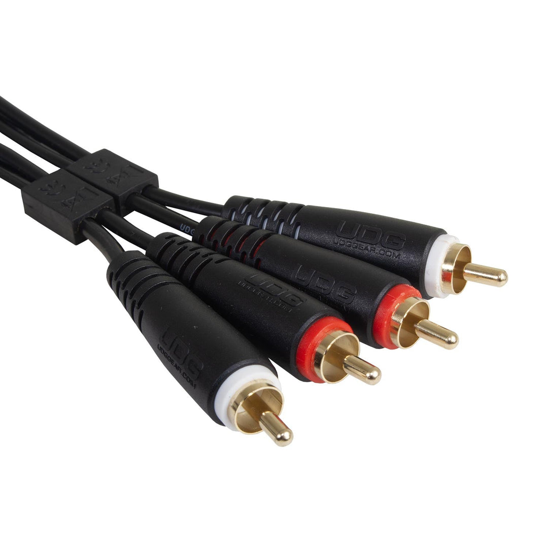 UDG Ultimate Audio Cable Set RCA - RCA Sort Straight 1,5m