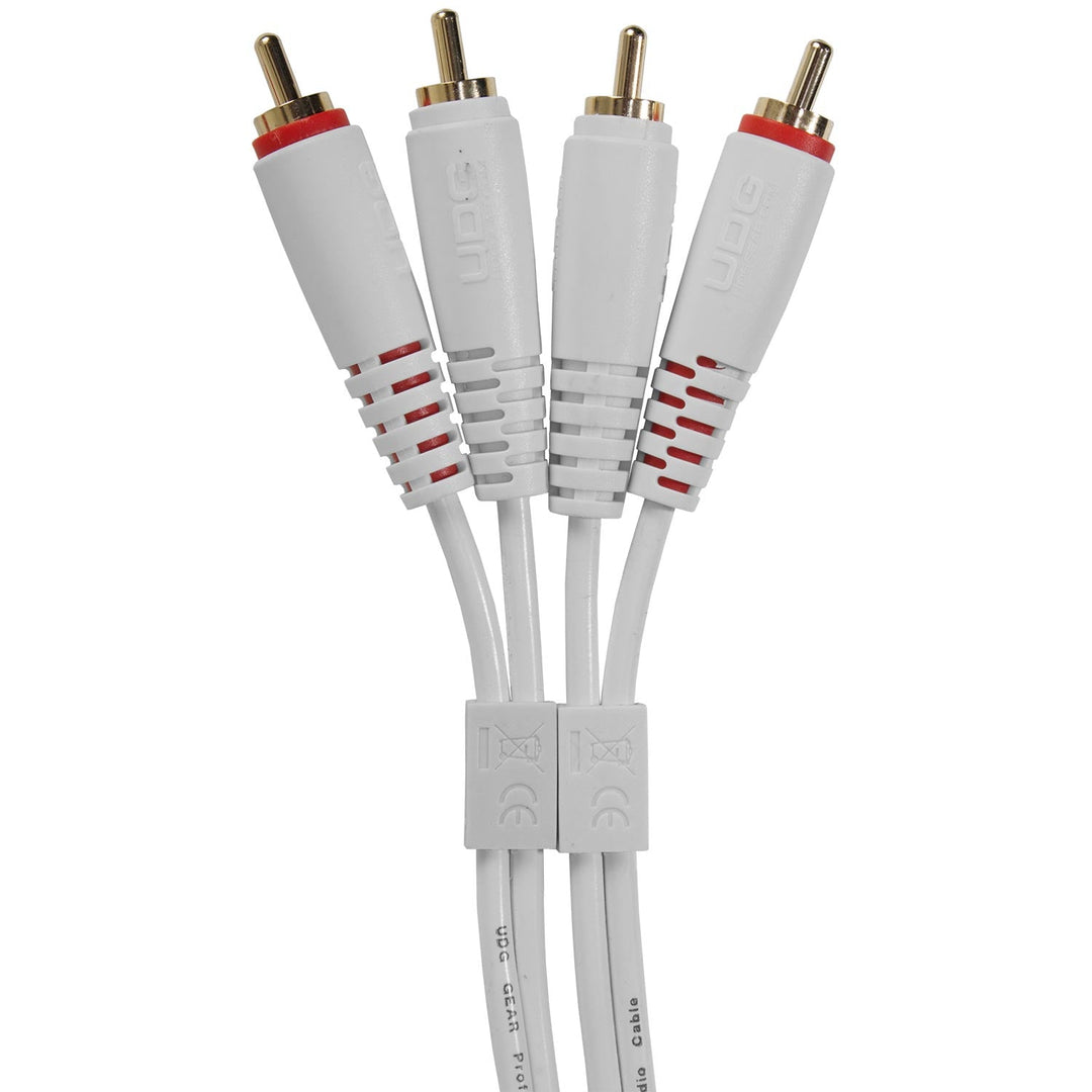 UDG Ultimate Audio Cable Set RCA - RCA Hvid Straight 3m