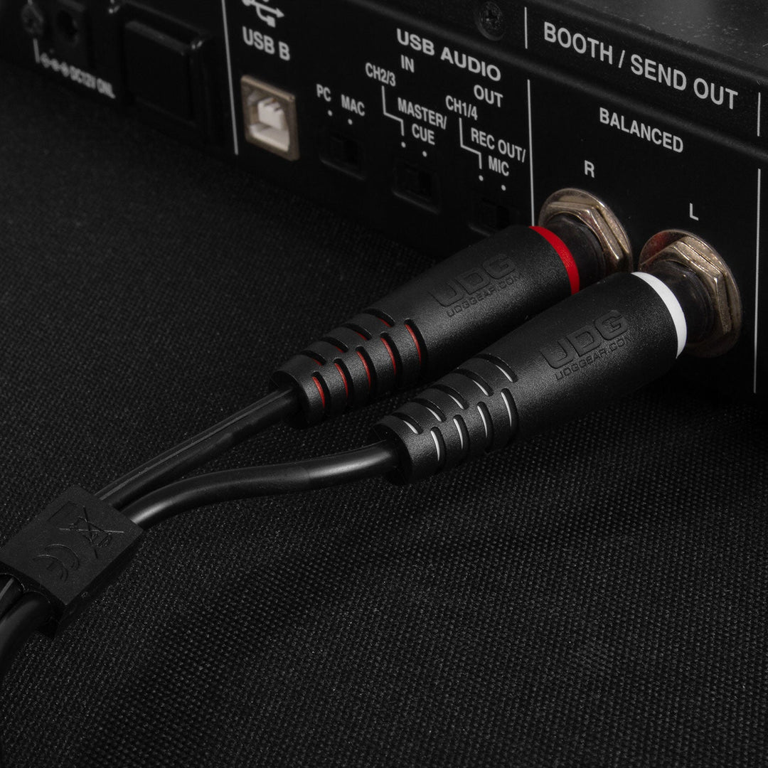 UDG Ultimate Audio Cable Set 1/4'' Jack-1/4'' Jack Sort Straight 3m