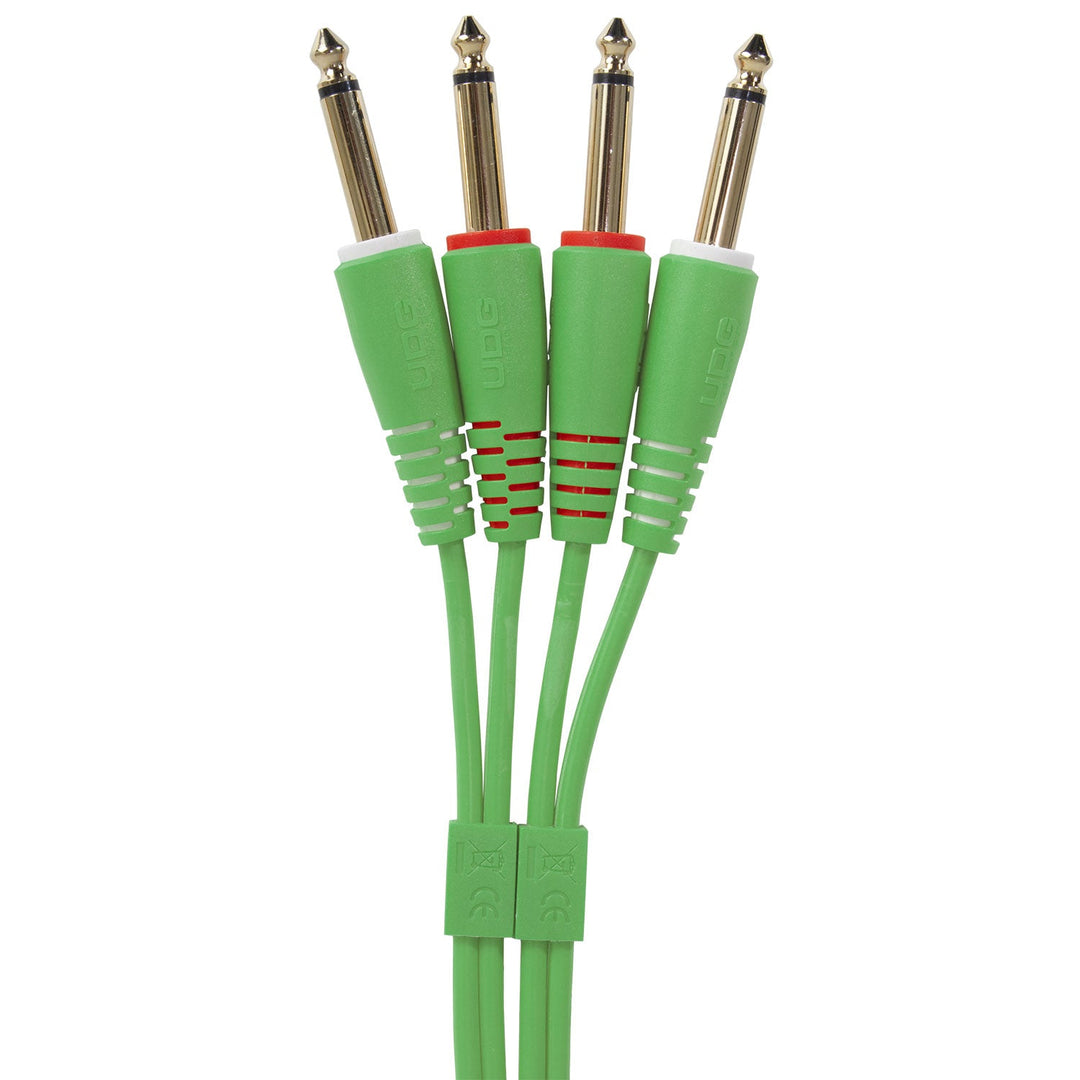 UDG Ultimate Audio Cable Set 1/4'' Jack-1/4'' Jack Grøn Straight 1,5m