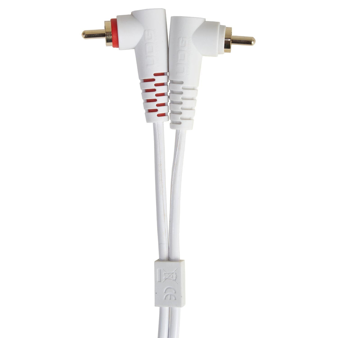UDG Ultimate Audio Cable Set RCA Straight-RCA Angled Hvid 3m