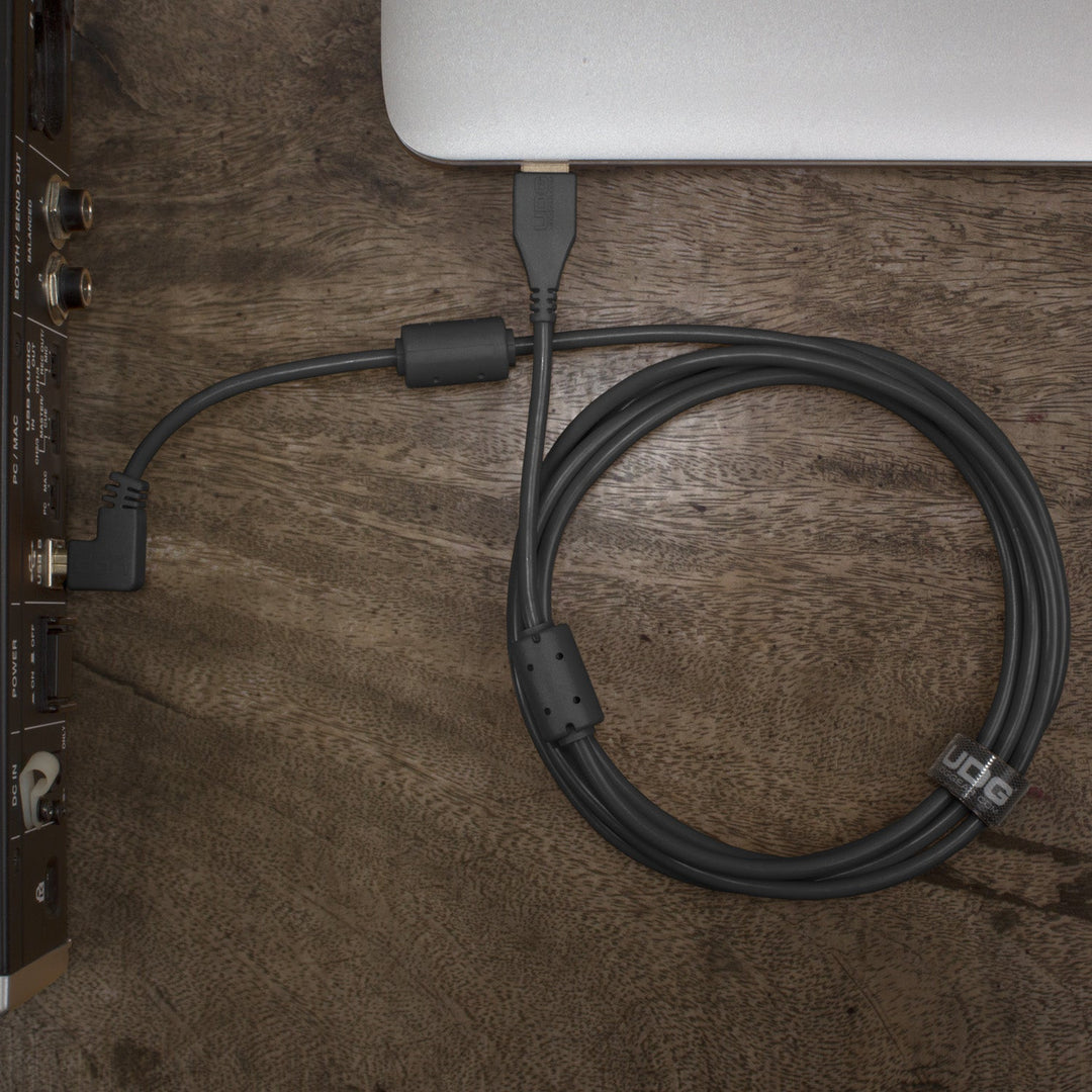UDG Ultimate Audio Cable USB 2.0 A-B Sort Angled 2m