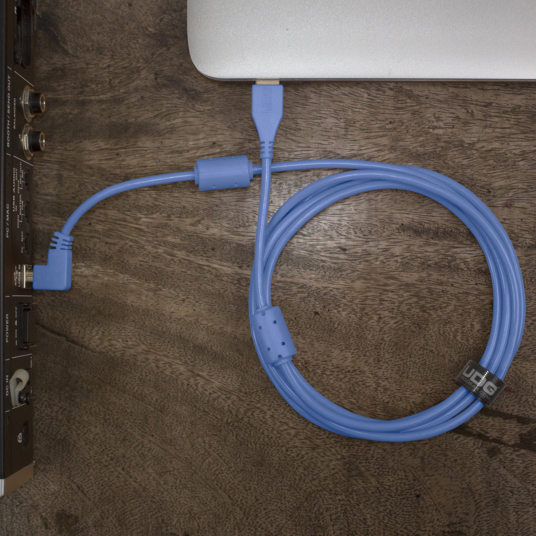 UDG Ultimate Audio Cable USB 2.0 A-B Blå Angled 3m