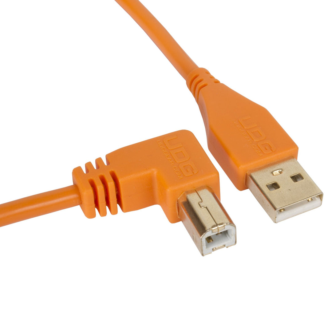 UDG Ultimate Audio Cable USB 2.0 A-B Orange Angled 3m