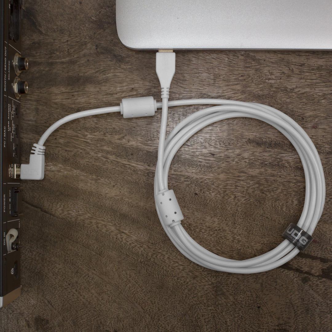 UDG Ultimate Audio Cable USB 2.0 A-B Hvid Angled 3m