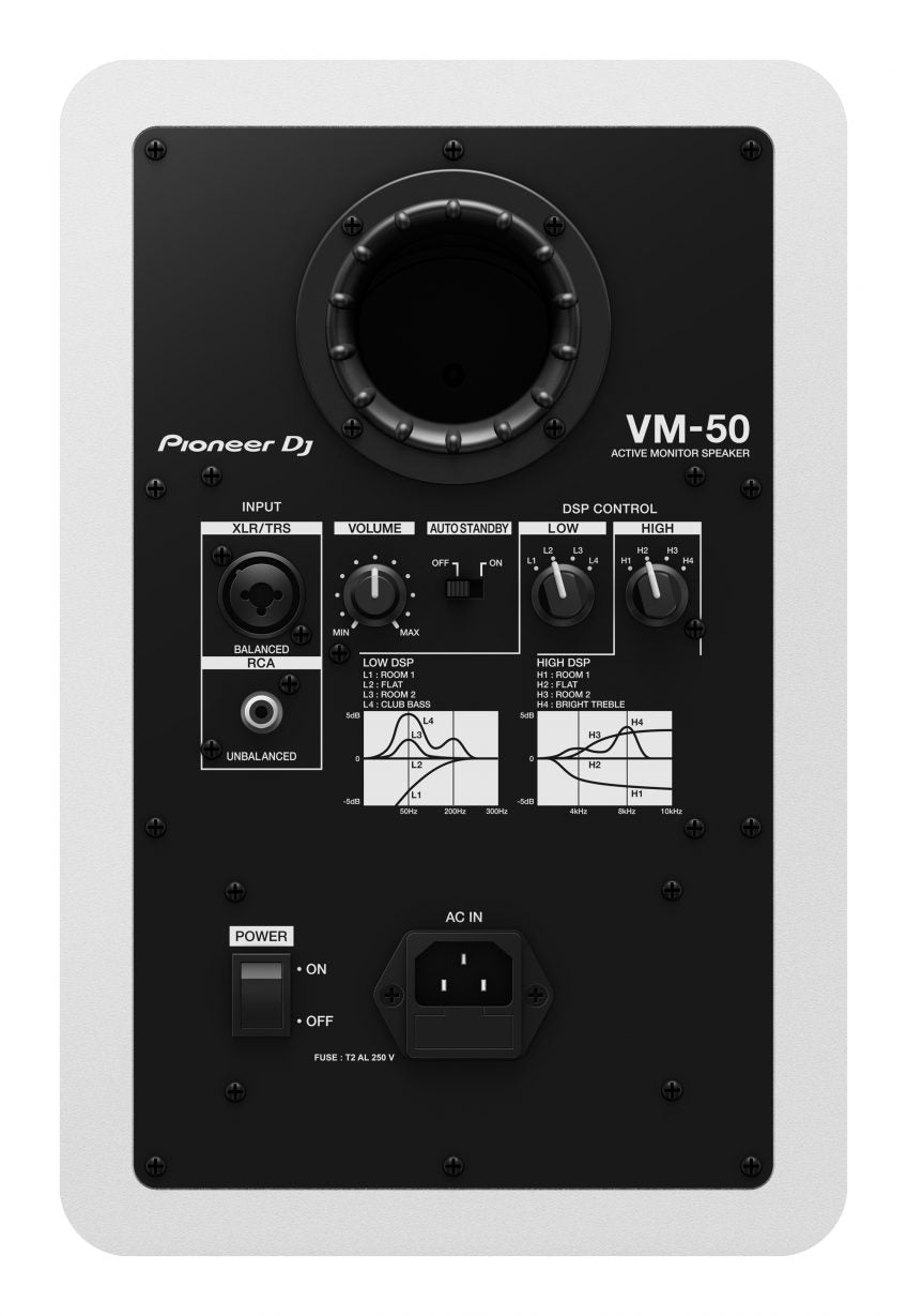 Pioneer DJ VM-50-W Aktiv Studie Monitor