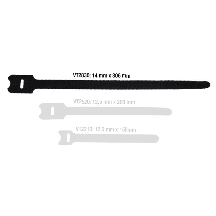 Kabelstrop Velcro Hook & Loop 10 stk. (150mm)