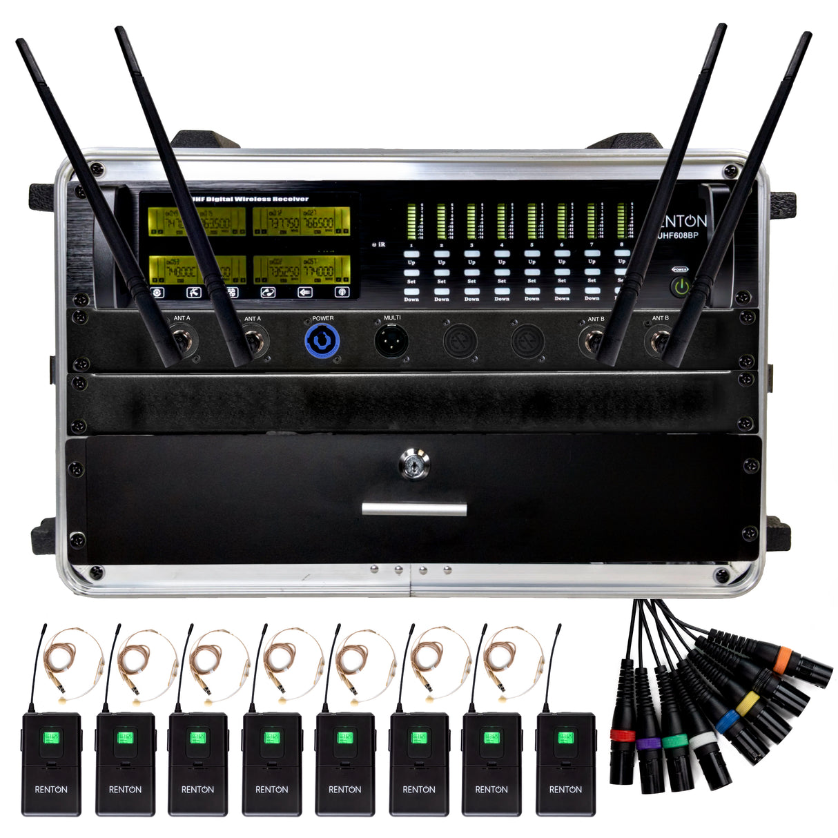Renton Rack Trådløst System (8 Headset)