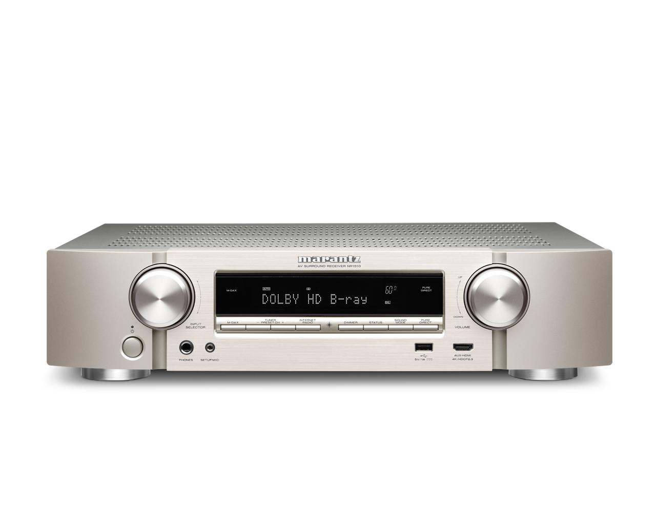 Marantz NR1510/N1SG 5.2 Surround Receiver, Sølv
