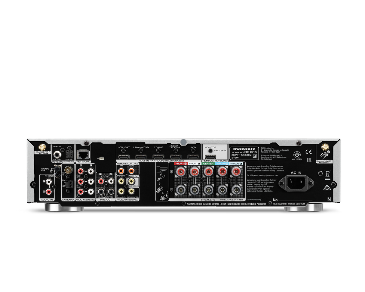 Marantz NR1510/N1SG 5.2 Surround Receiver, Sølv