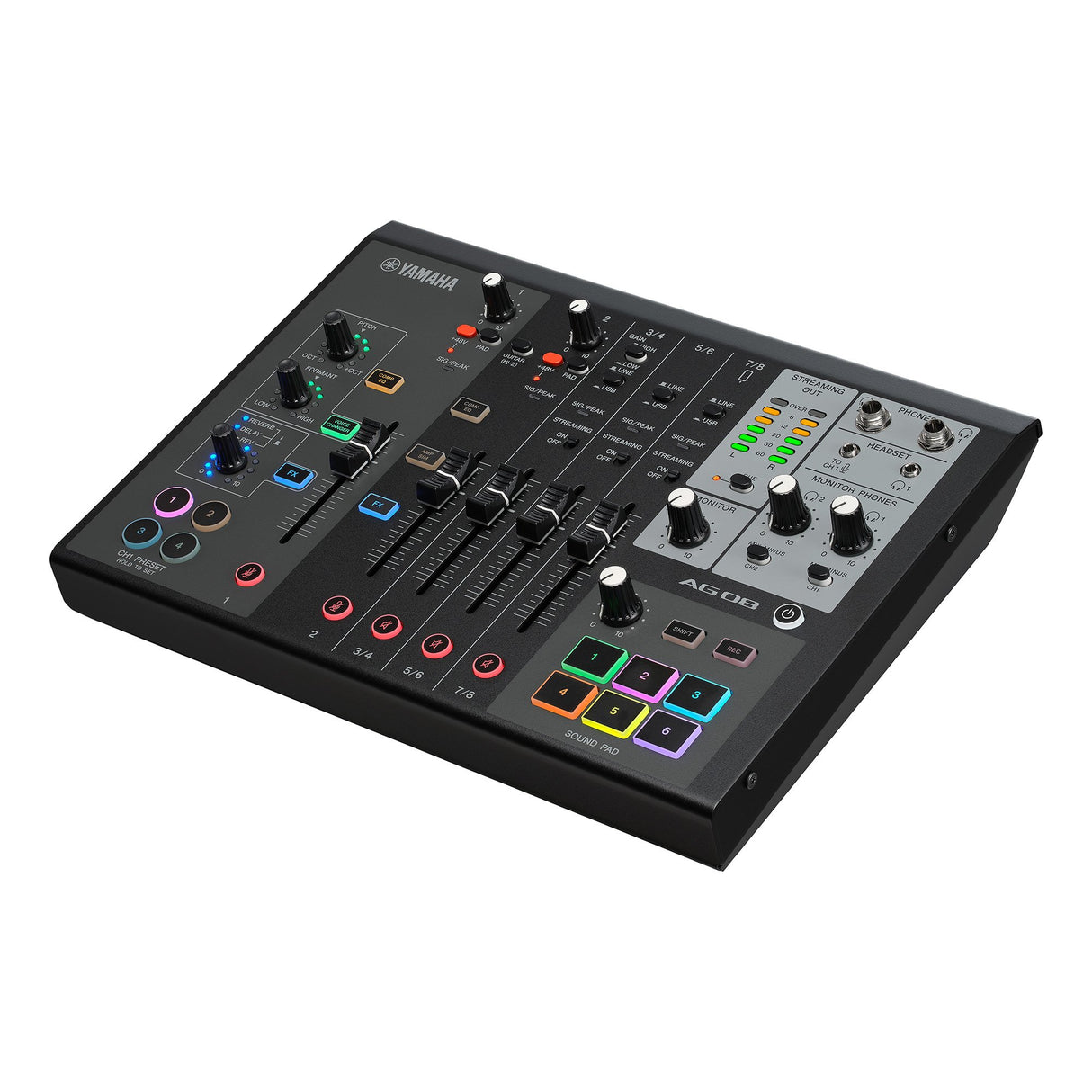 Yamaha AG08 - Live Streaming Mixer (Sort)