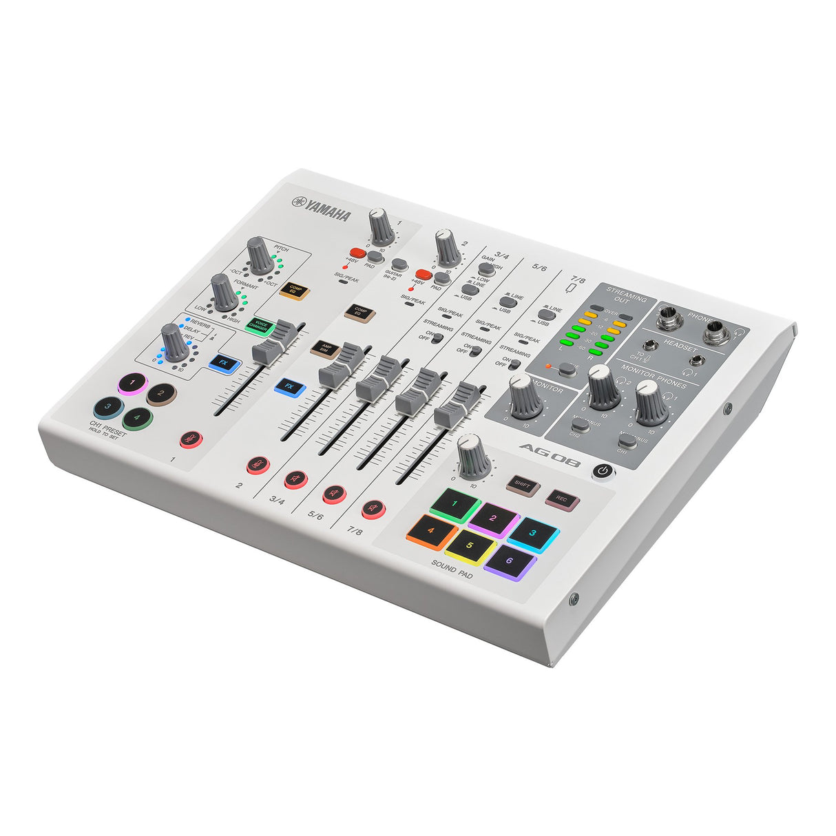 Yamaha AG08 - Live Streaming Mixer (Hvid)