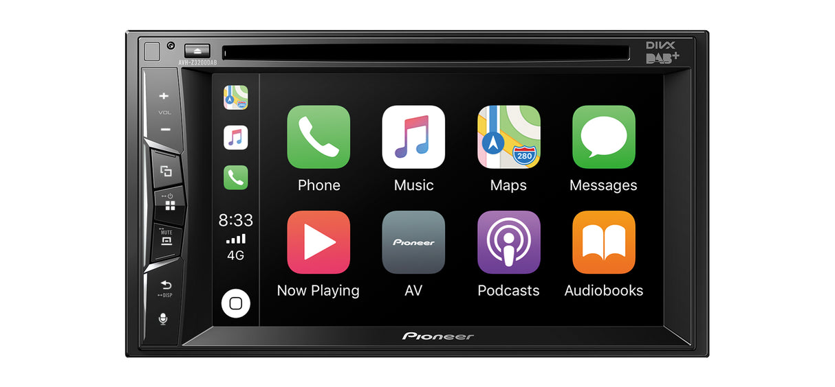 Pioneer AVH-Z3200DAB Apple Carplay, Bluetooth og DAB Radio