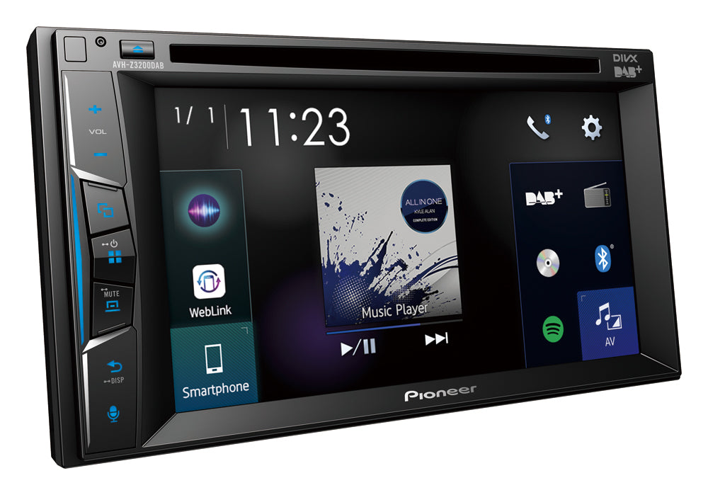 Pioneer AVH-Z3200DAB Apple Carplay, Bluetooth og DAB Radio