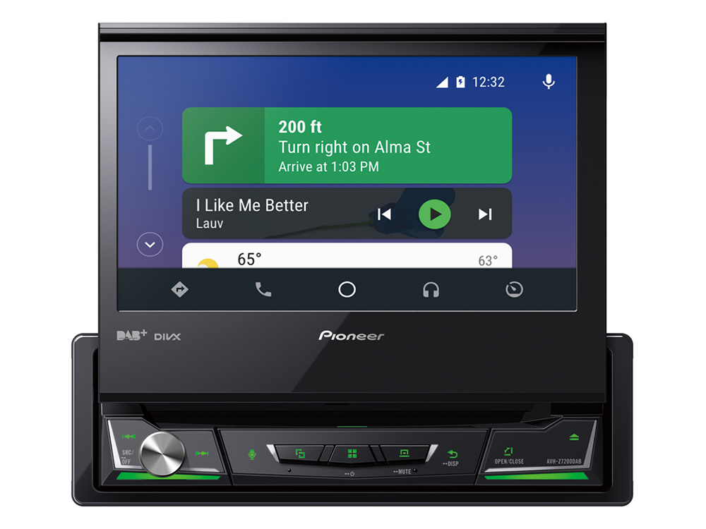 Pioneer AVH-Z7200DAB Apple CarPlay, Bluetooth og USB