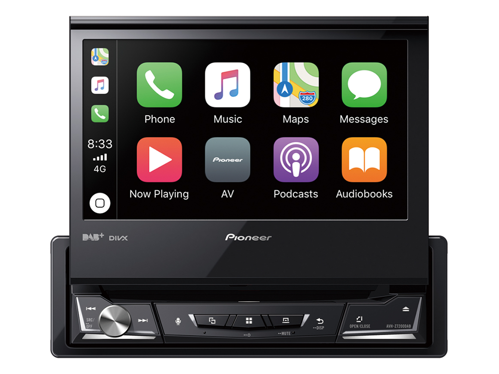 Pioneer AVH-Z7200DAB Apple CarPlay, Bluetooth og USB