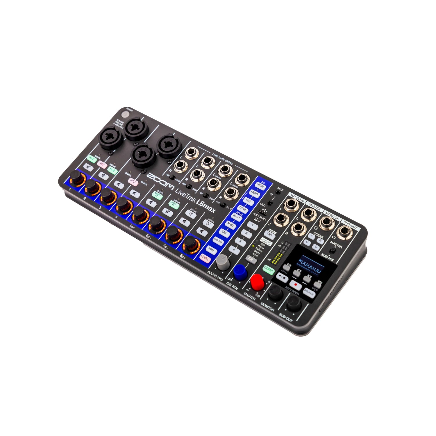 ZOOM LiveTrak L6max 12 kanals Mixer + Recorder