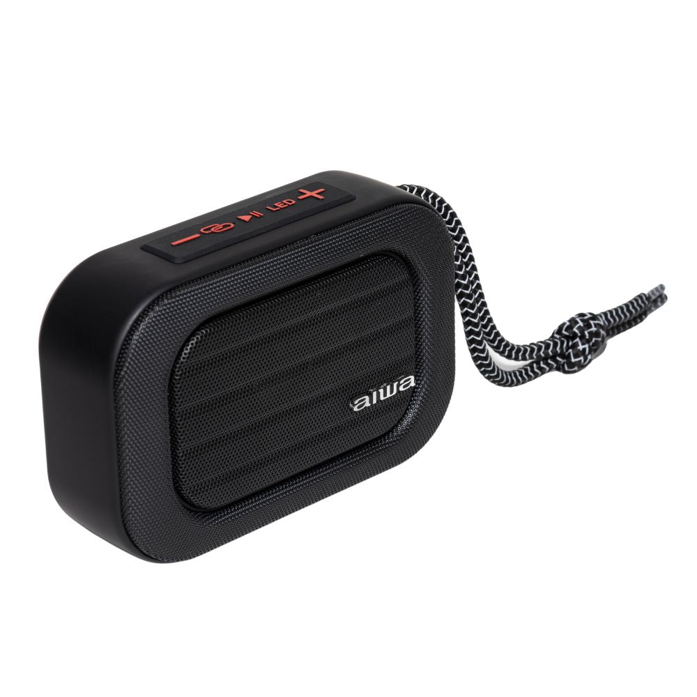 AIWA SPB-160 – Portable Bluetooth Speaker med RGB-lys, Sort