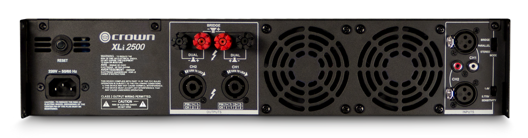 Crown XLi2500 Effektforstærker (2x500W, 8 Ohm)