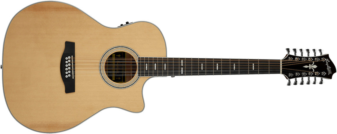 Hagstrom Siljan II Grand Auditorium 12-strenget Wester Guitar (Natur)
