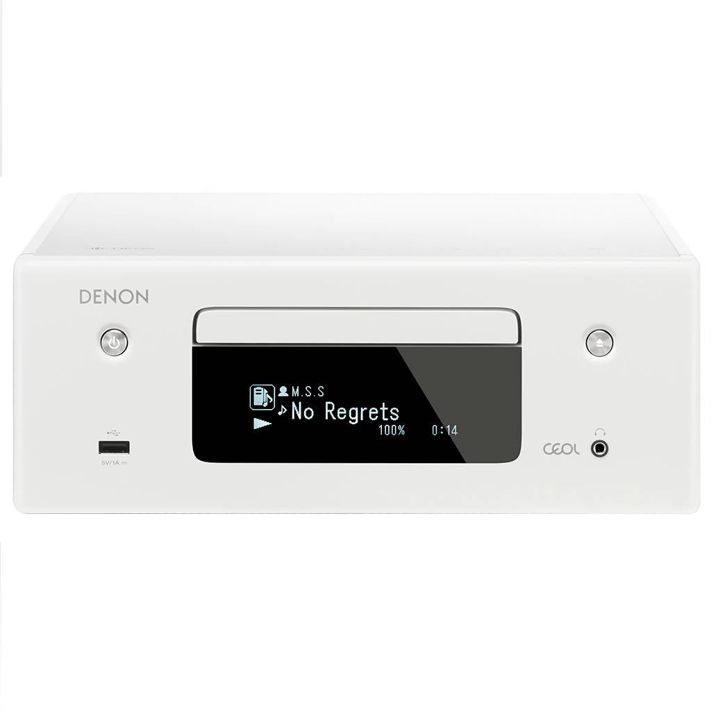 Denon RCD-N10W Minianlæg (Hvid)