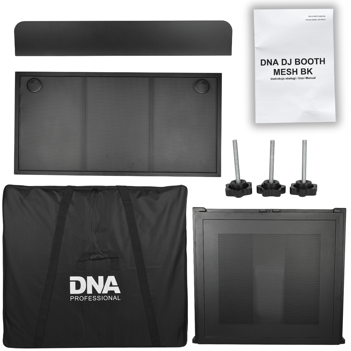 DNA DJ BOOTH MESH BK DJ-stand, sort