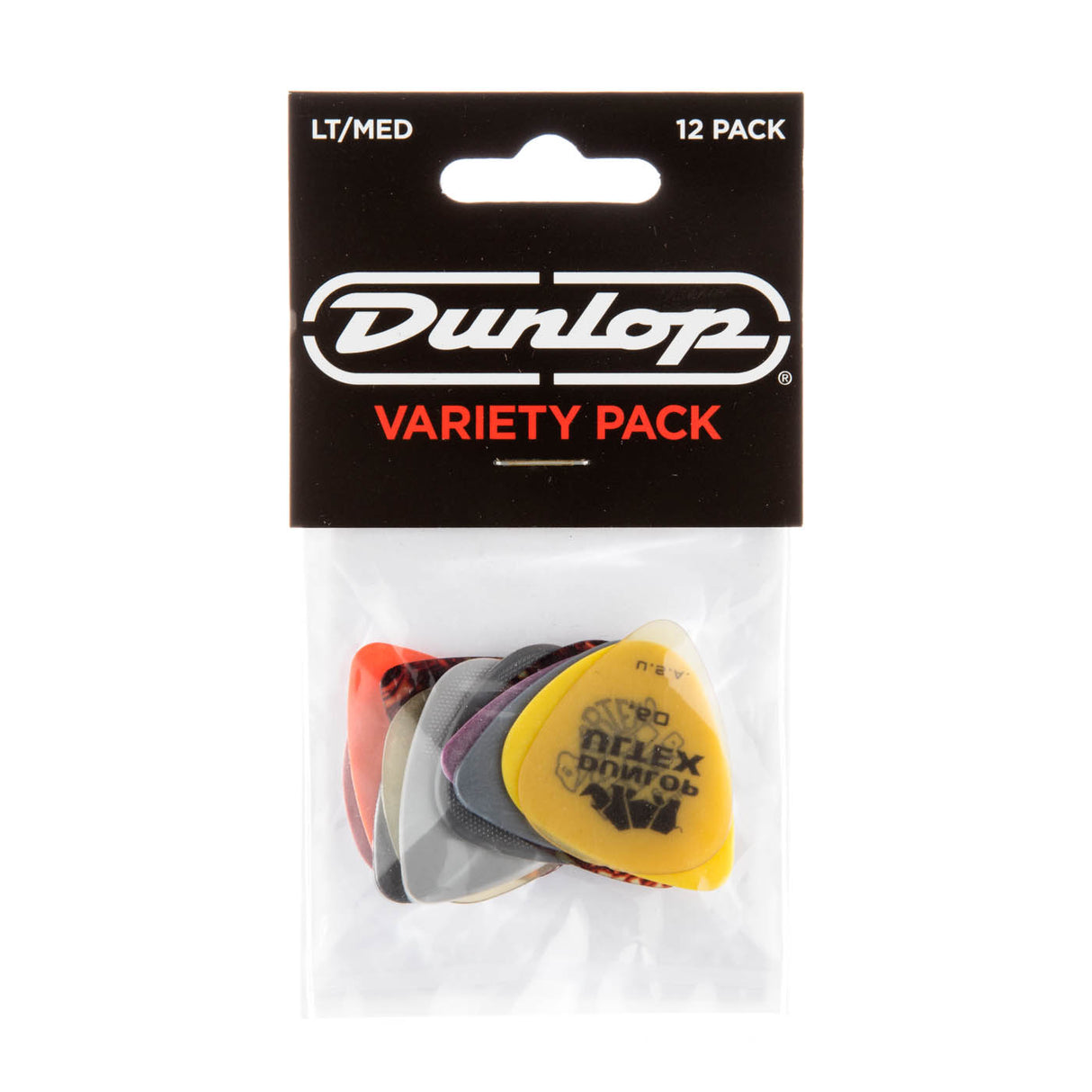 Dunlop PVP101 Plektre 12 stk. Blandet (Light/Medium)
