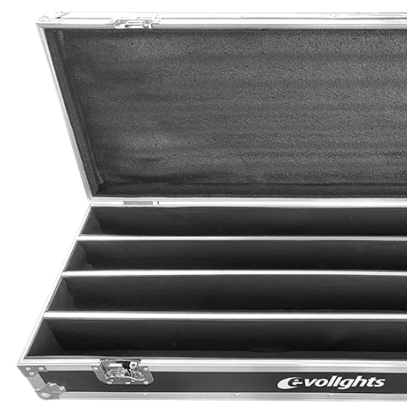 Flightcase til 4 x Evolights Glaze Bar
