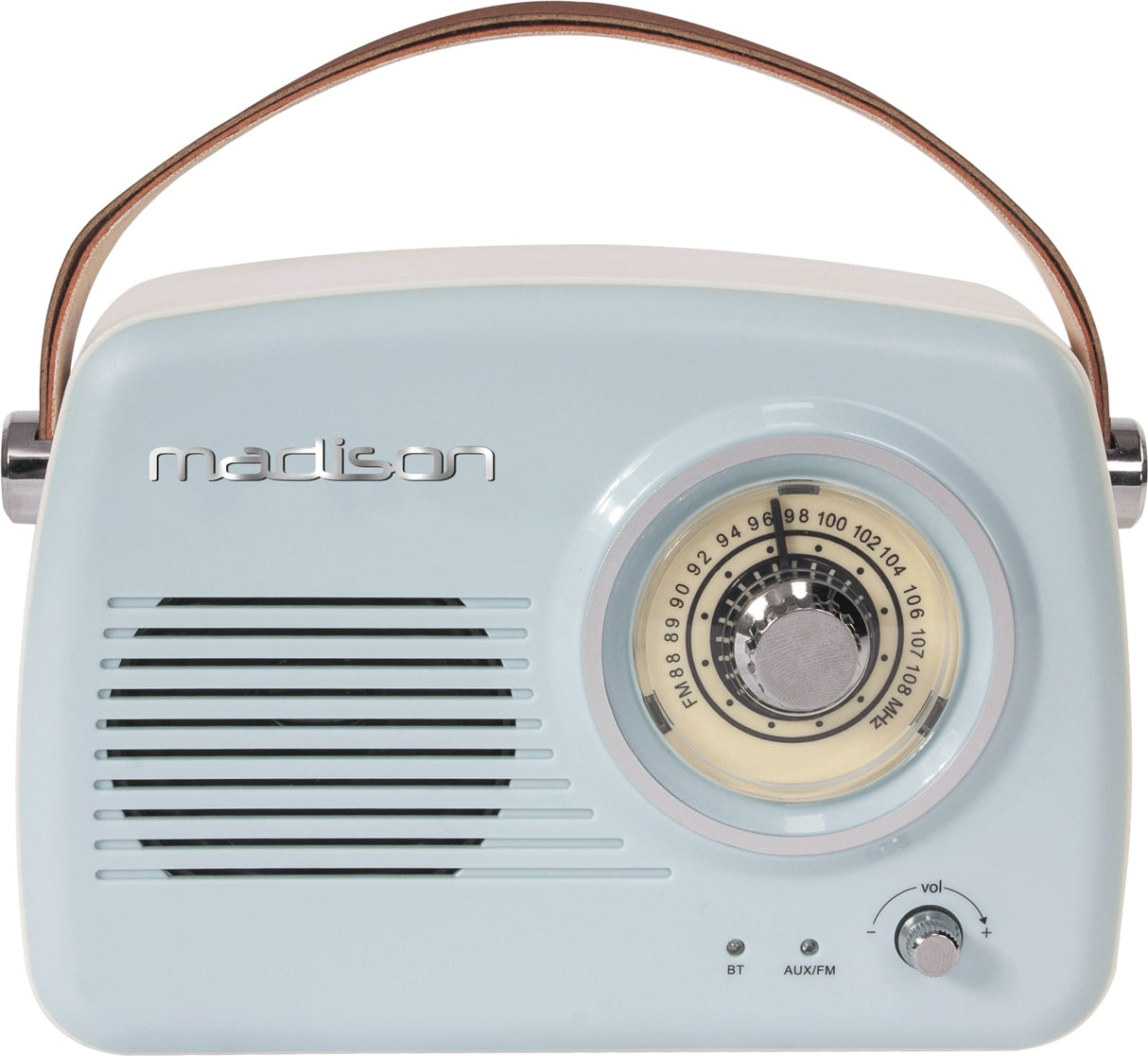 Madison Retro Radio m. Bluetooth (Lyseblå)