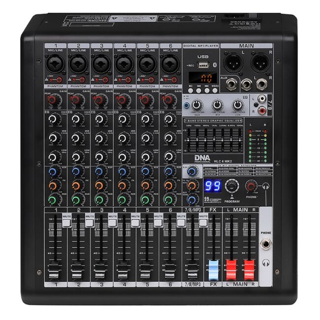 DNA HLC 6 MK2 analog lydmixer 6 kanaler U