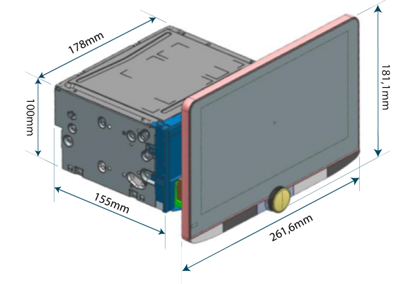 Kenwood DMX9720XDS Multimediaafspiller m. Trådløs Apple CarPlay (10.1")