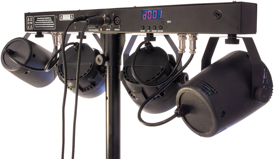 Ibiza LED Lysbar Moonflower, Laser og Strobe