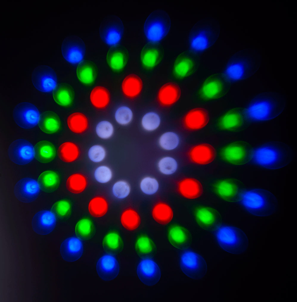 Ibiza LED Lysbar Moonflower, Laser og Strobe