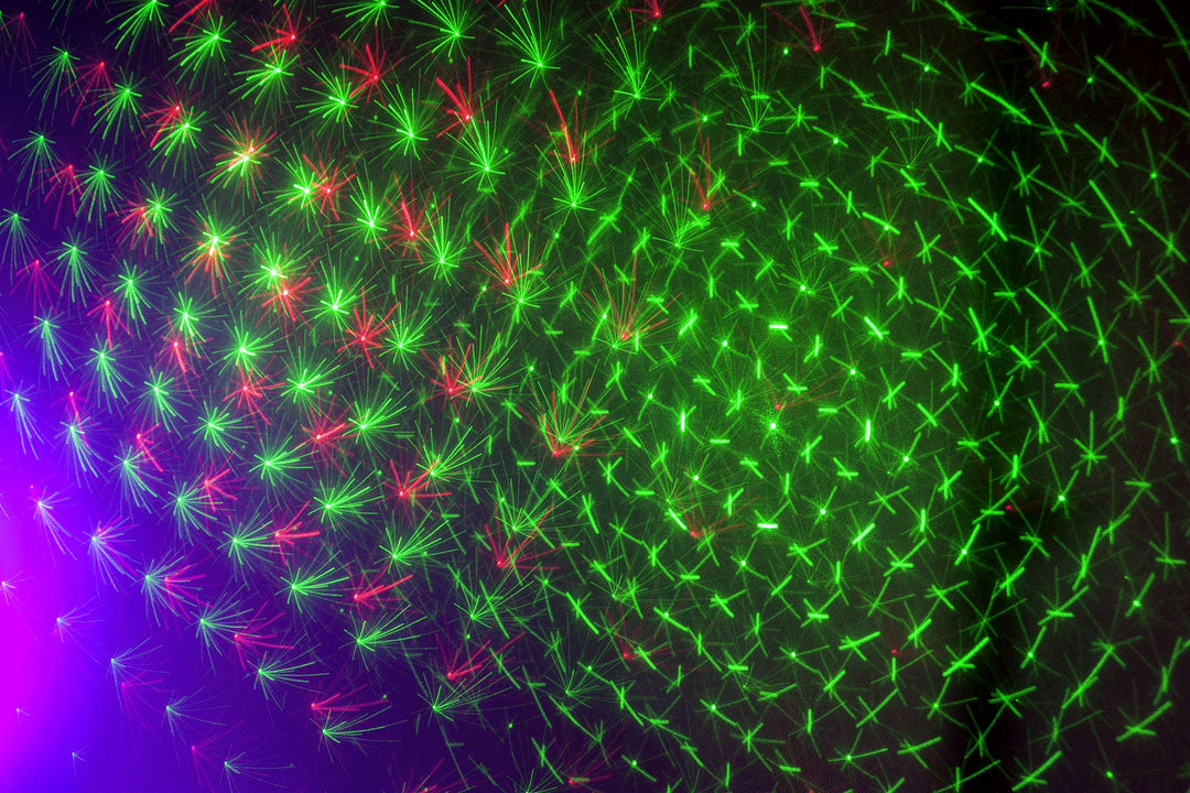 Ibiza LED Lysbar Moonflower, Laser og Strobe