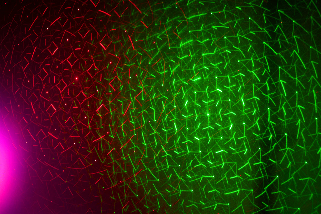 Ibiza LED Lysbar Moonflower, Laser og Strobe