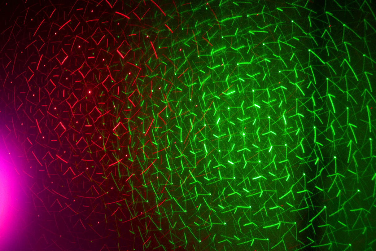 Ibiza LED Lysbar Moonflower, Laser og Strobe