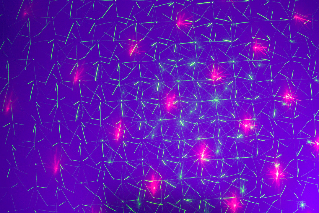Ibiza LED Lysbar Moonflower, Laser og Strobe